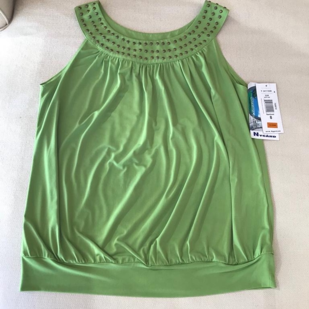 Nygard green top- Size 8